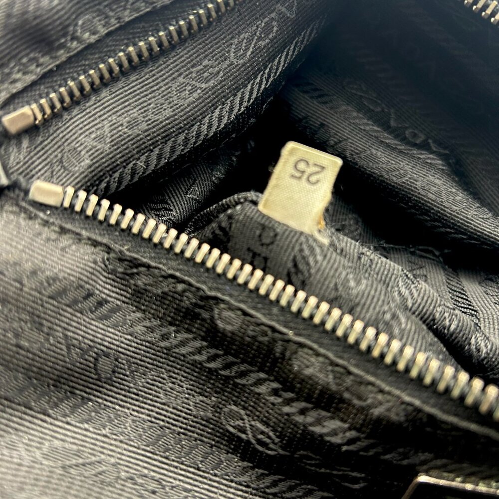 Prada Tessuto Nylon & Leather Bag with Grommet Embellishment - Picture 14 of 16